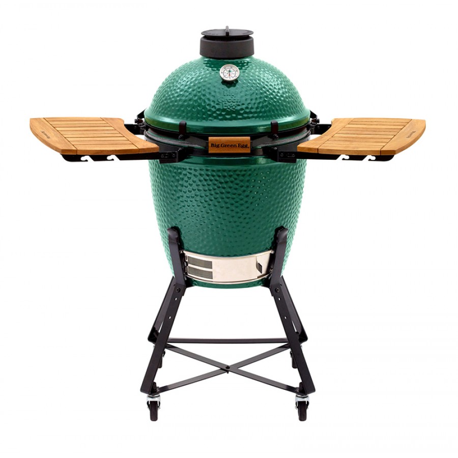 Купить Big Green Egg Керамический гриль размер M с откидными столиками и на  подставке по цене 306 880 руб в Москве - Академия гриль