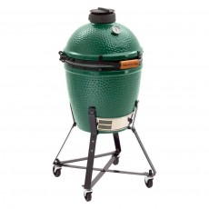 Big Green Egg Керамический гриль размер M на подставке с отсекателем жара и кочергой (АКЦИЯ)