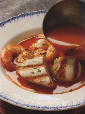Итальянский томатный суп с морепродуктами — рецепт с фото