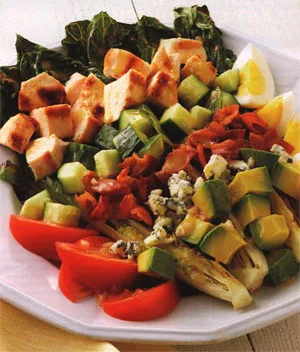 Американский кобб-салат с лимонно-горчичной заправкой Американский кобб-салат с лимонно-горчичной заправкой